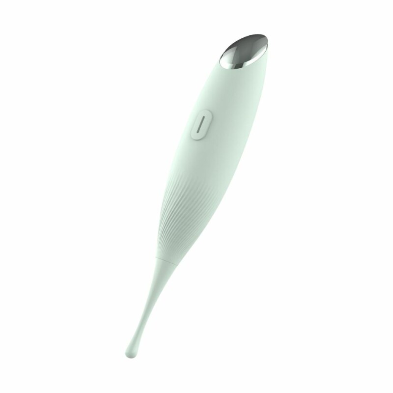 Кліторальний вібратор Dream Toys Pin Point для точкової стимуляції, зелений, 16 х 1.2 см - Зображення 6