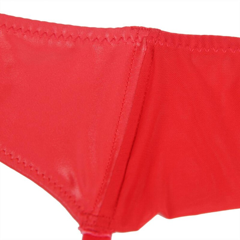 Пояс для панчіх і трусики Star Night Sexy Stretch XS-S, червоні - Зображення 4