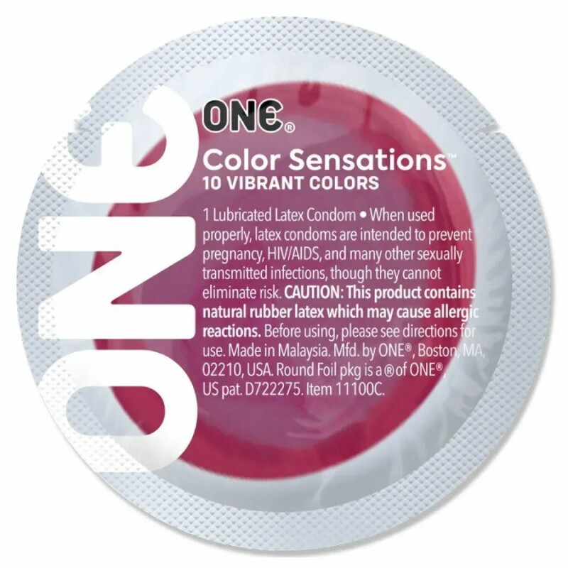 Презервативи латексні One Color Sensations різнокольорові, 100 шт - Зображення 3