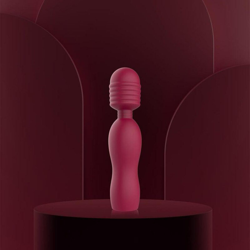 Вібратор мікрофон Dream Toys Glam Travel Wand червоний, 14.5 см х 3.3 см - Зображення 2