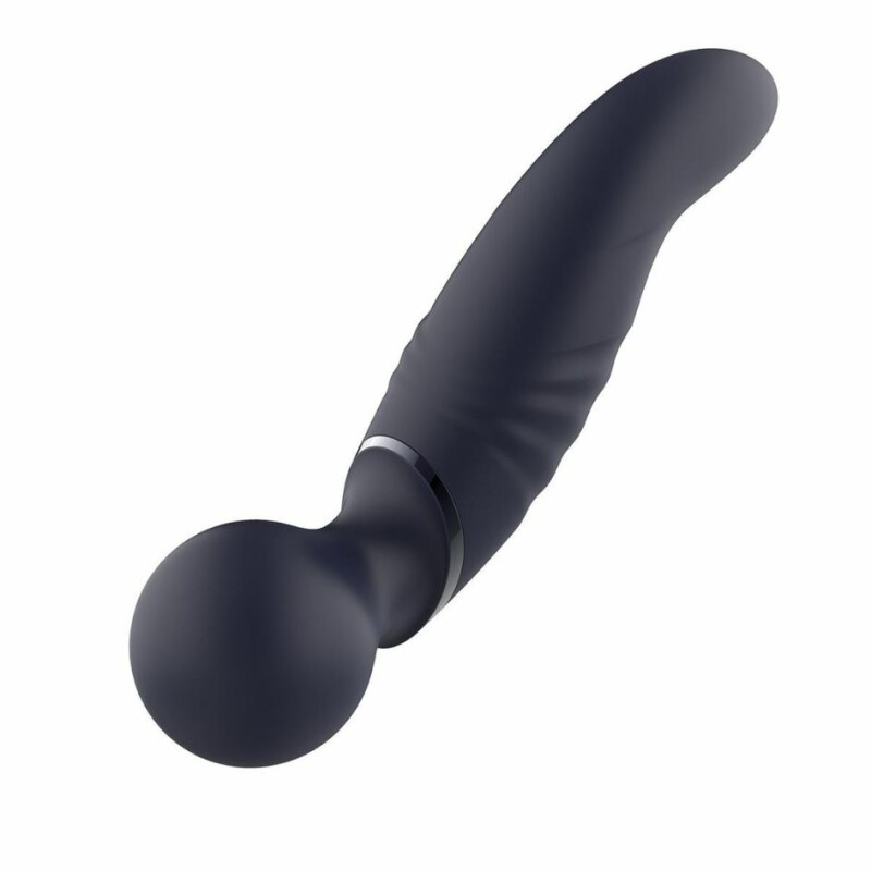 Вібратор мікрофон Dream Toys Glam Dual Wand Vibe для подвійної стимуляції, фіолетовий, 21.2 см х 4.9 см - Зображення 3