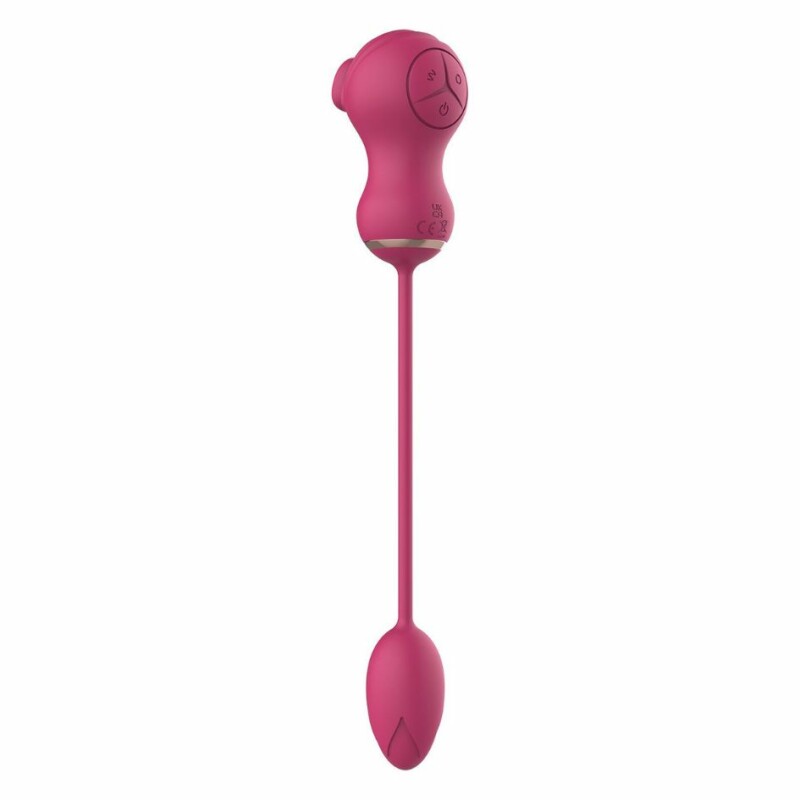 Подвійний стимулятор Dream Toys Essentials 2в1 для клітора і вібраційне яйце, рожевий - Зображення 6