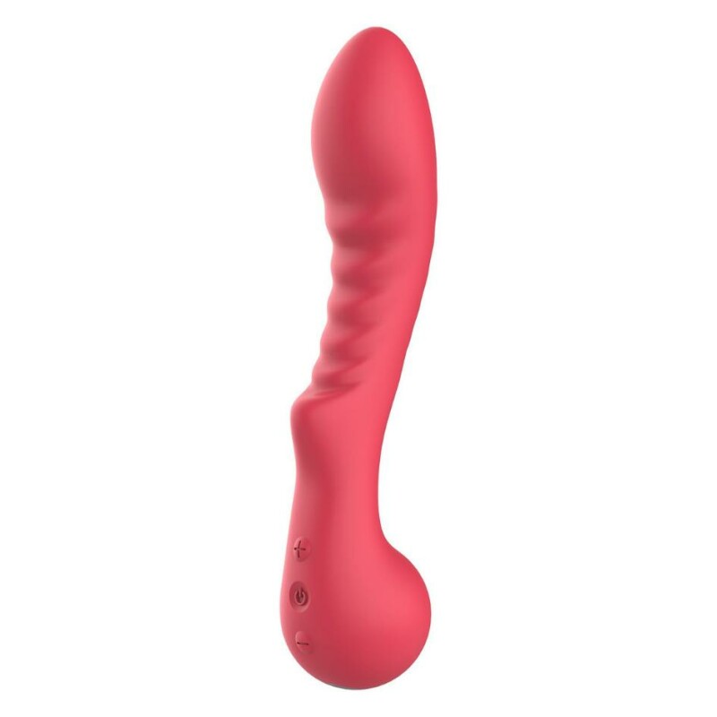 Вібратор рельєфний для точки G Dream Toys Amour Aimee червоний, 22 х 4.1 см - Зображення 3
