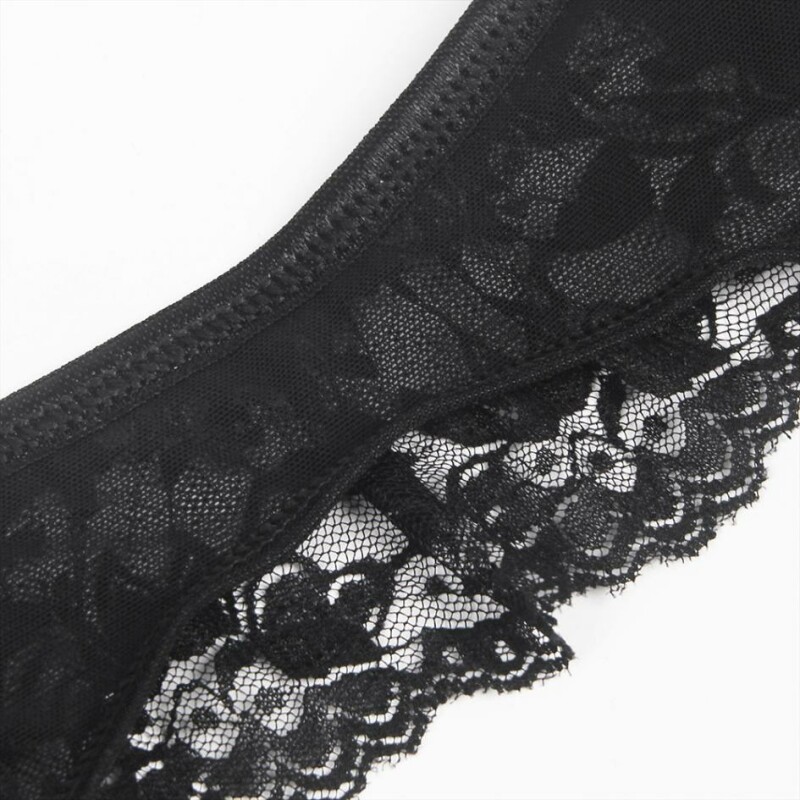 Трусики-підв'язки Star Night Lace Garter Panties чорні, XS-S - Изображение 3