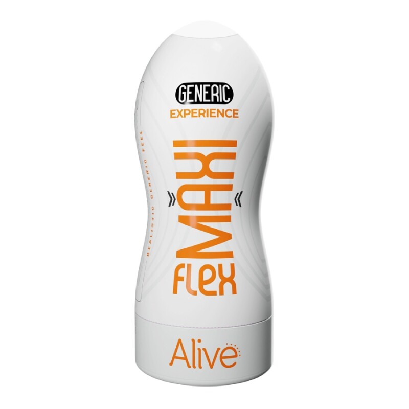 Мастурбатор Alive Maxi Flex Generic Experience, бежевий, 19 х 7.8 см - Зображення 1