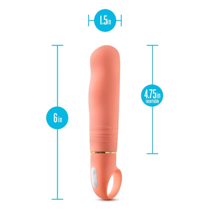 Вібратор для точки G Blush Aria Smokin AF бежевий, 15.2 х 3.8 см - Изображение 5
