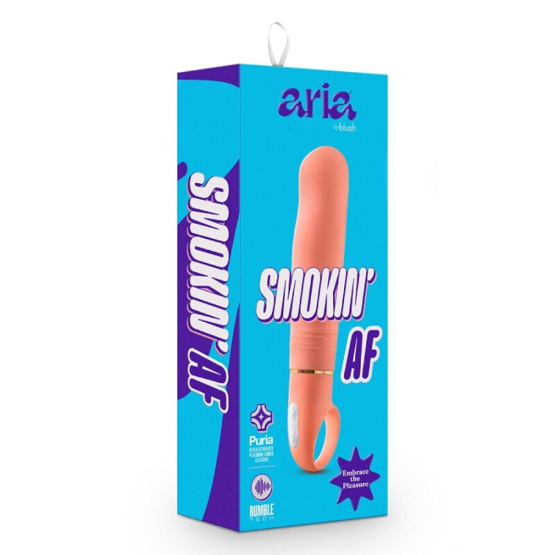 Вібратор для точки G Blush Aria Smokin AF бежевий, 15.2 х 3.8 см - Изображение 1