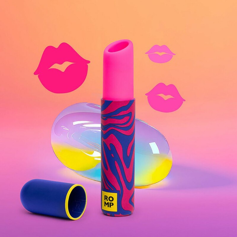 Кліторальний стимулятор вакуумний Romp Lipstick у формі помади, рожевий - Зображення 4