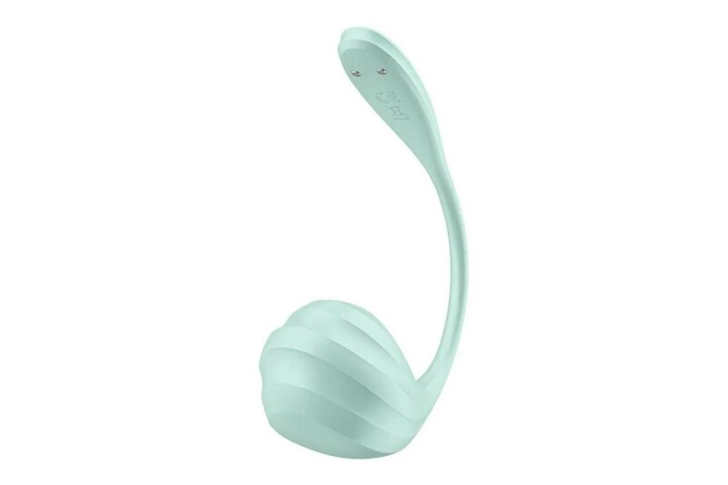 Віброяйце Satisfyer Smooth Petal з додатком, м'ятне, 23.5 х 3.5 см - Зображення 3