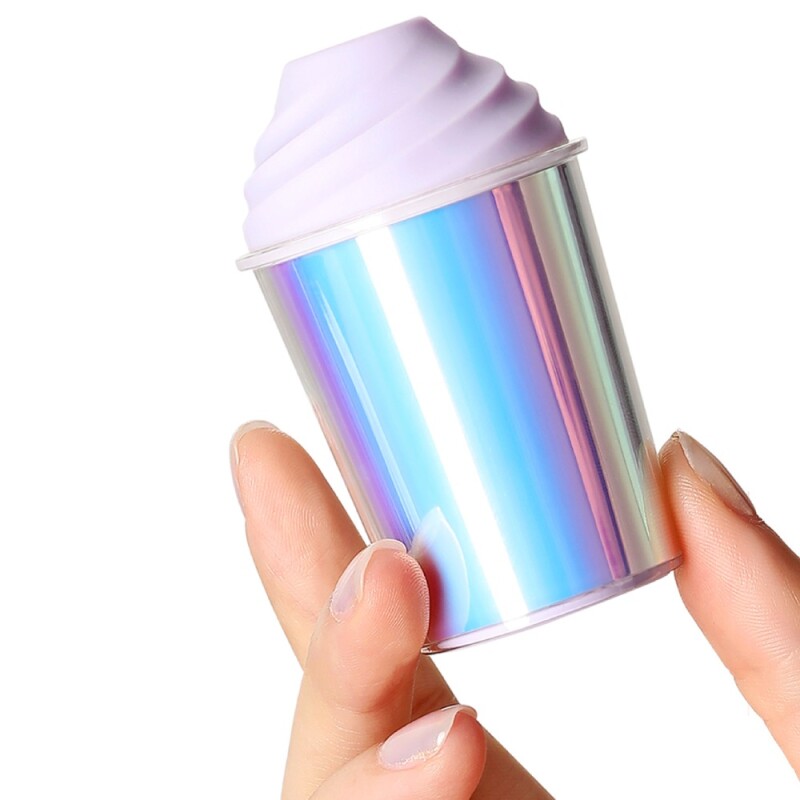 Вакуумний стимулятор у формі стаканчика з трубочкою BeYourLover Joy Cup голубий, 9.1 х 4.6 см - Зображення 4