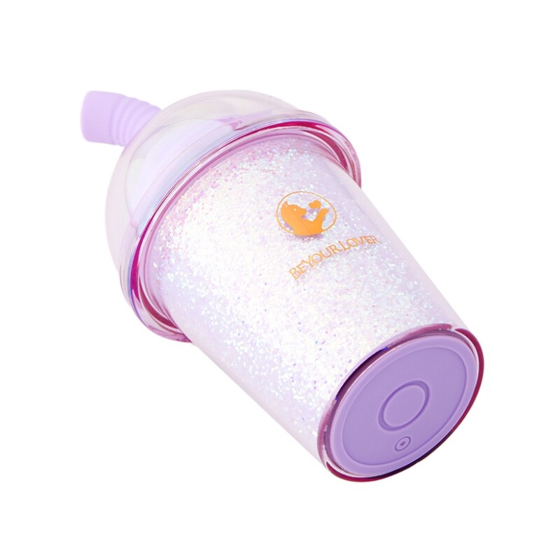 Вакуумний стимулятор у формі стаканчика з трубочкою BeYourLover Joy Cup сяючий бузковий, 9.1 х 4.6 см - Зображення 9
