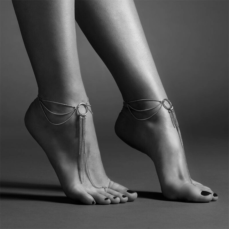 Браслети для ніг Bijoux Indiscrets Magnifique Feet Chain, сріблясті