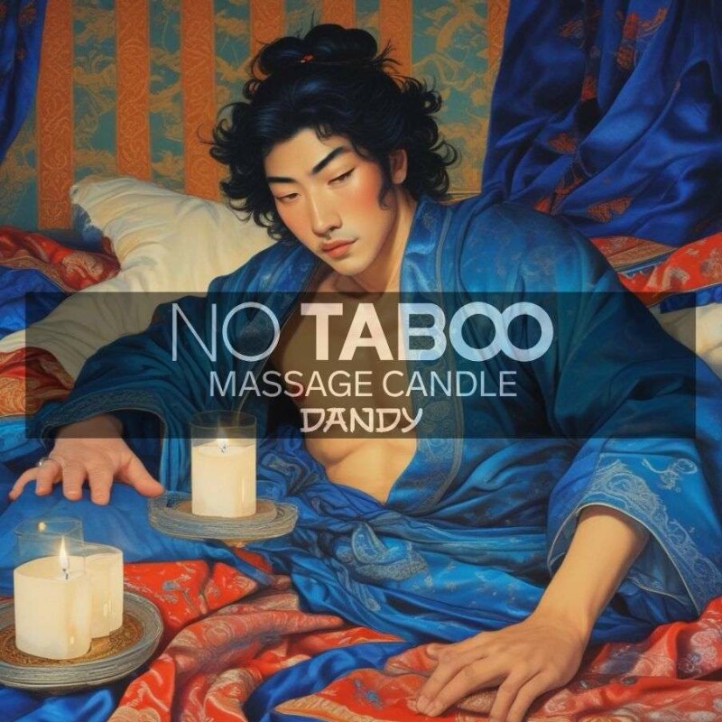 Масажна свічка NO TABOO, 30 мл, Dandy з ароматом чоловічого парфума - Изображение 1