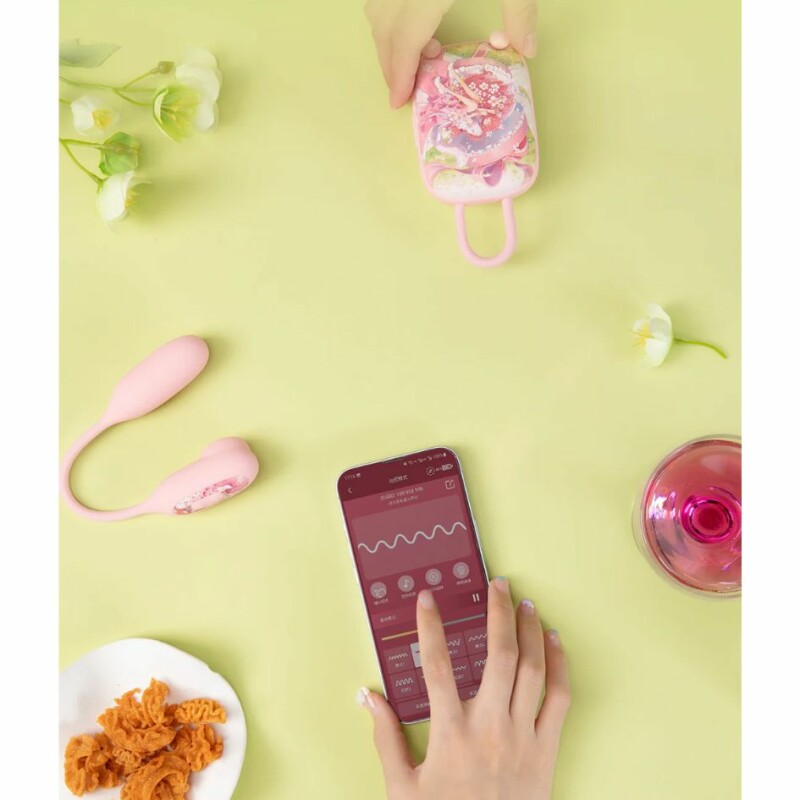 Віброяйце і вакуумний стимулятор для клітора 2в1 BeYourLover Magic Suitcase у зарядному кейсі, рожевий - Зображення 6