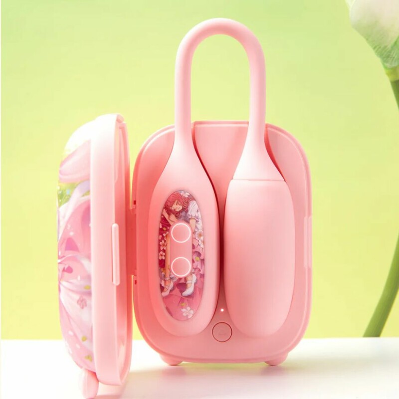 Віброяйце і вакуумний стимулятор для клітора 2в1 BeYourLover Magic Suitcase у зарядному кейсі, рожевий - Зображення 5