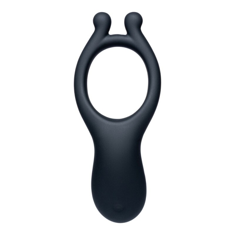 Ерекційне кільце з вібростімуляцією Every Night Toys чорне, 10.2 х 2.8 х 3 см - Зображення 2