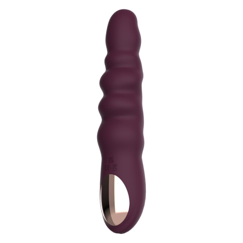 Вібратор Dreamtoys Ribbed Power Vibe, фіолетовий, 21.5 х 4 см - Зображення 2