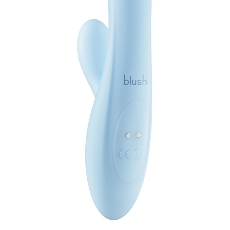 Вібратор-кролик Blush Play with me Moondust Magic для точки G та клітора, блакитний, 21 х 3.8 см - Изображение 4