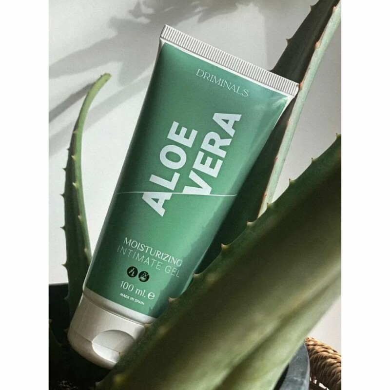 Лубрикант для чутливої шкіри Driminals Aloe Vera на водній основі, 100 мл - Изображение 1
