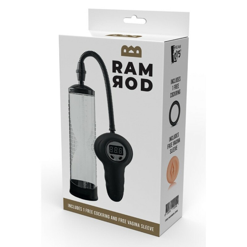 Помпа вакуумна автоматична Dreamtoys Ramrod з манометром, прозора, 20 х 5.9 см - Зображення 1
