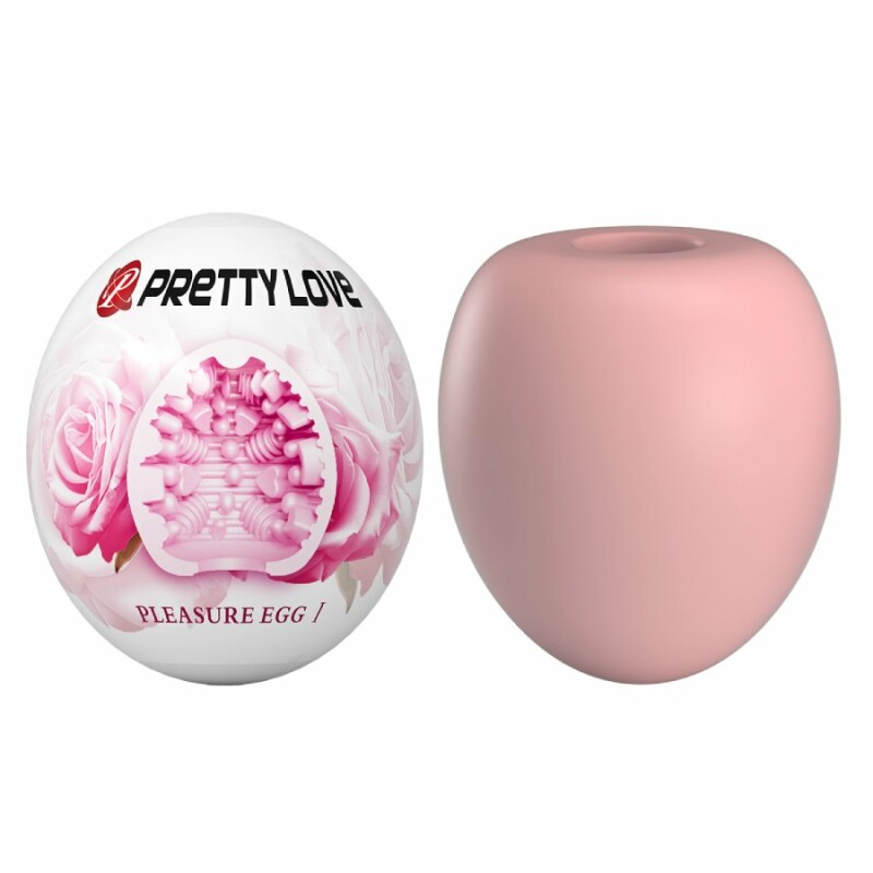 Мастурбатор яйце Pretty Love Pleasure Egg рожевий, 5.5 х 5 см - Зображення 1