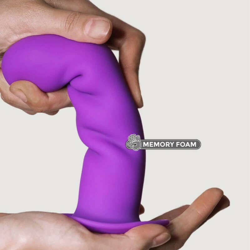 Фалоімітатор Adrien Lastic Hitsens 3 термореактивний, фіолетовий, 18.2 х 4.2 см - Зображення 2