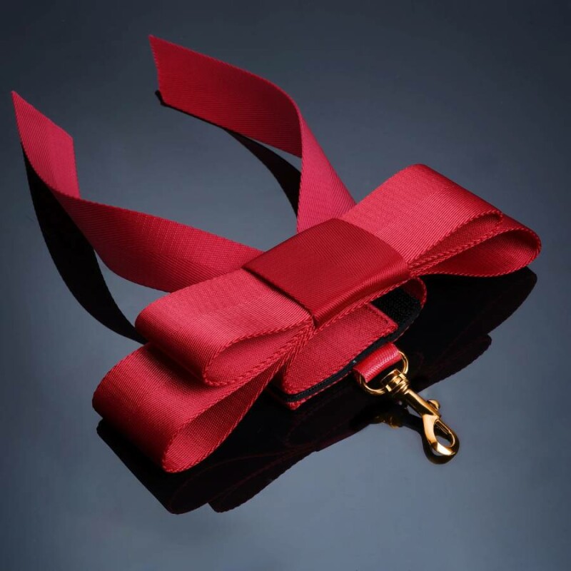 Система фіксації на кровать UPKO Bowknot Bed Restraint Straps з бантиками, червона - Зображення 3