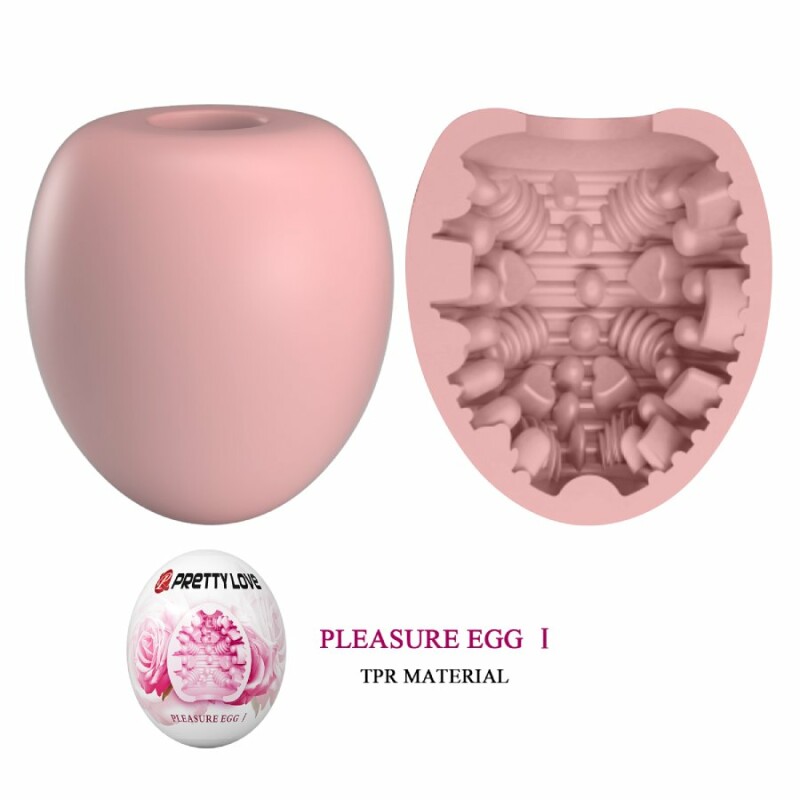 Мастурбатор яйце Pretty Love Pleasure Egg рожевий, 5.5 х 5 см - Зображення 3