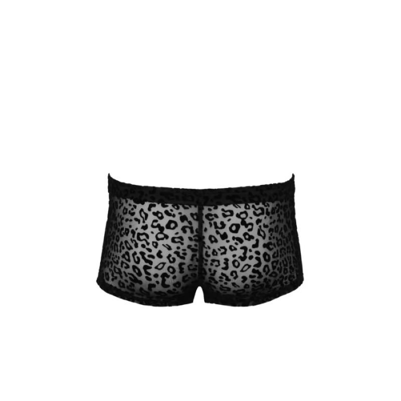 Шорти чоловічі Noir Handmade з флоковим покриттям, леопардові, S - Зображення 3