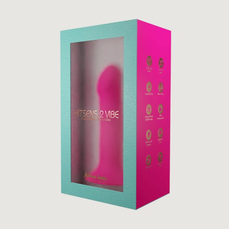 Вібратор Adrien Lastic Hitsens 2 на присосці, рожевий, 17.2 х 4 см - Зображення 4