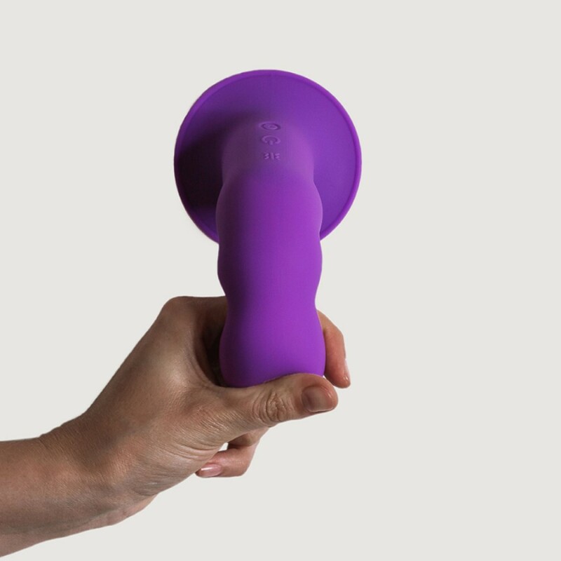 Вібратор Adrien Lastic Hitsens 3 на присосці, фіолетовий, 18.2 х 4 см - Зображення 4