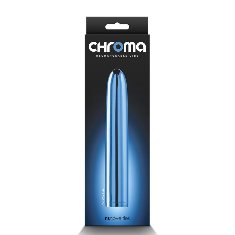 Вібратор вагінальний NS Novelties Chroma блакитний, 17 х 2.8 см - Изображение 1