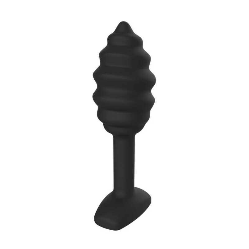 Анальна пробка Toy Joy Swirl чорна, 9.2 х 1.8 см - Изображение 3