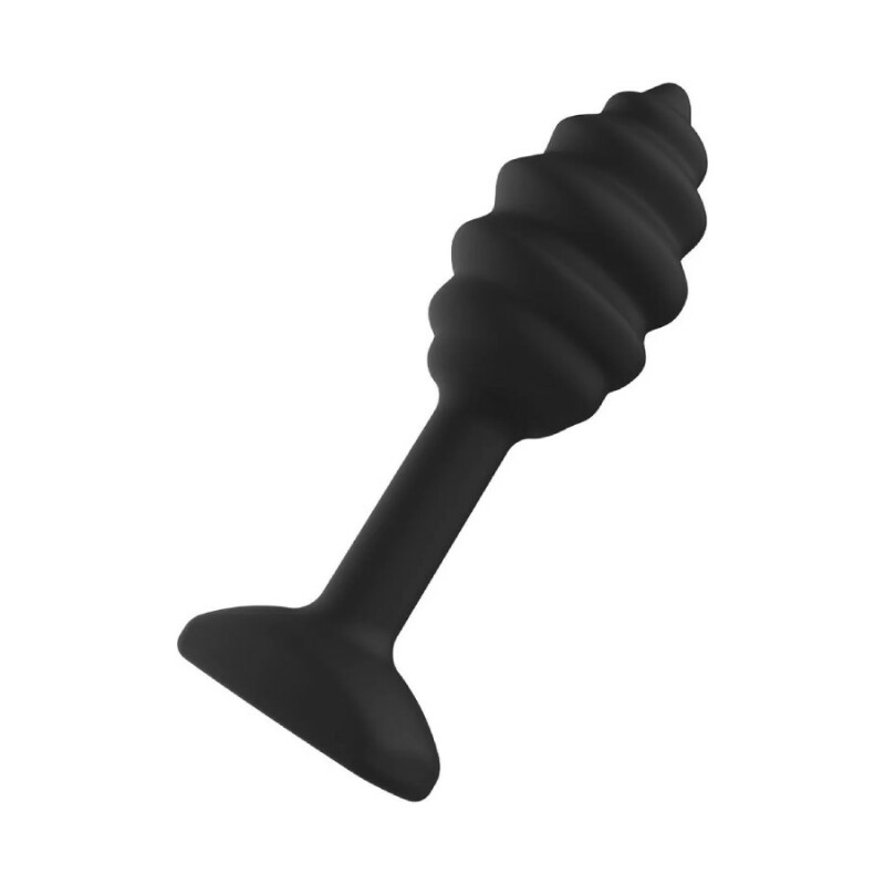 Анальна пробка Toy Joy Swirl чорна, 9.2 х 1.8 см - Изображение 4