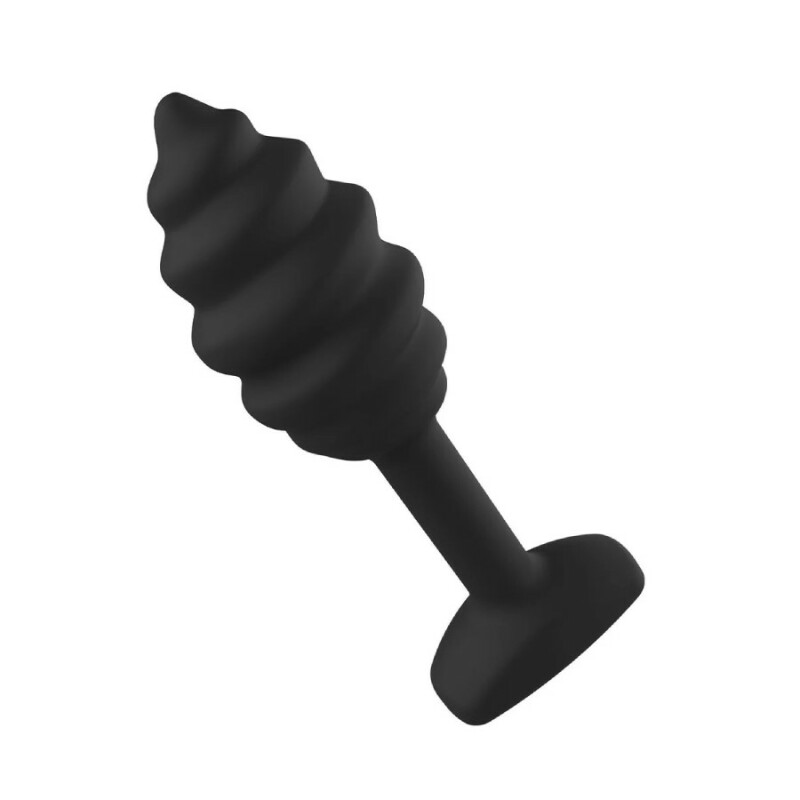 Анальна пробка Toy Joy Swirl чорна, 9.2 х 1.8 см - Изображение 5