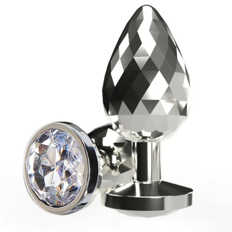 Анальна пробка Toy Joy Disco Diamond S срібляста, 7.5 х 2.7 см - Изображение 2