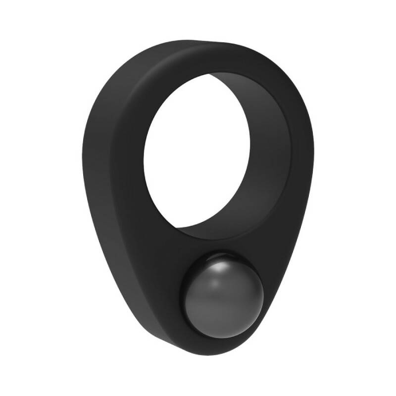 Ерекційне кільце Dreamtoys з обтяжувачем, чорне, 6.2 х 3.3 см - Зображення 3