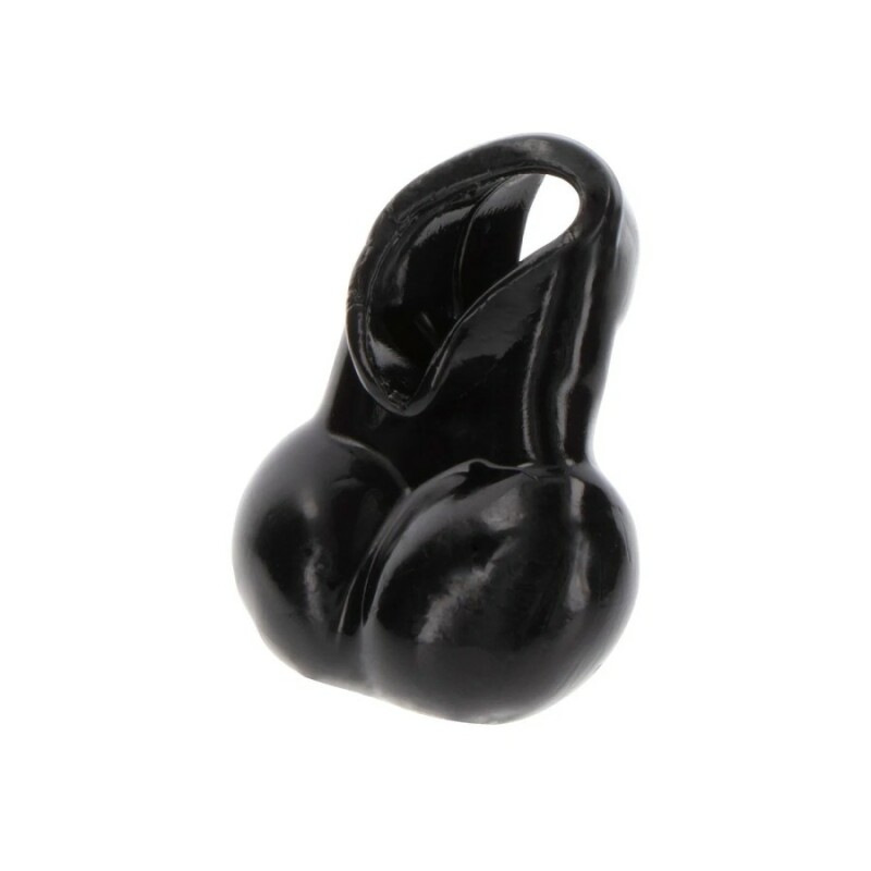 Ерекційне кільце Toy Joy Manpower з мішечком для мошонки, чорне, 10.5 х 4.5 см - Зображення 3