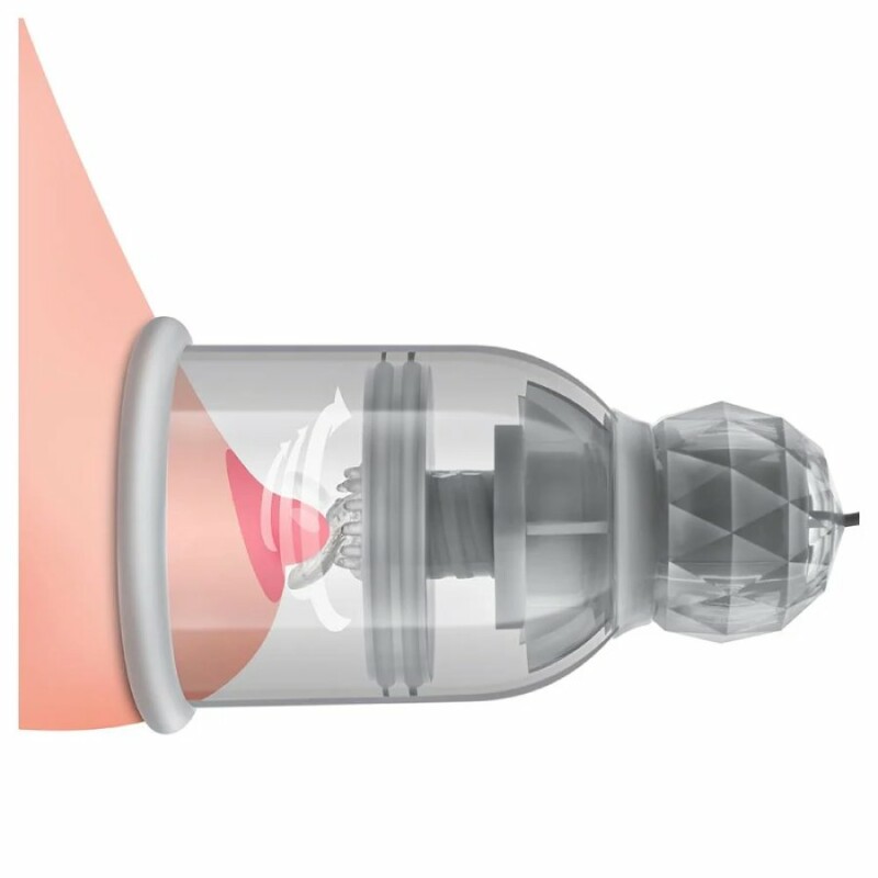 Вакуумні помпи для сосків Blush Temptasia Titilator з масажерами, прозорі, 11 х 6.6 см - Изображение 7