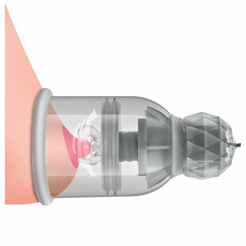 Вакуумні помпи для сосків Blush Temptasia Titilator з масажерами, прозорі, 11 х 6.6 см - Изображение 8
