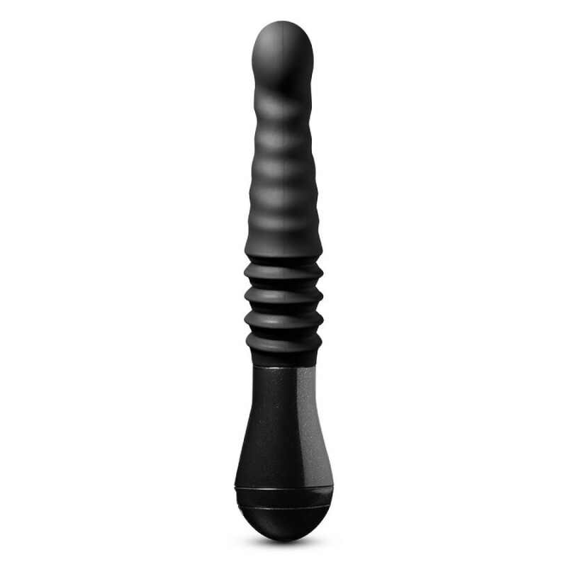 Вібратор Blush Temptasia Lazarus з фрикціями, чорний, 25.4 х 3.8 см - Зображення 8