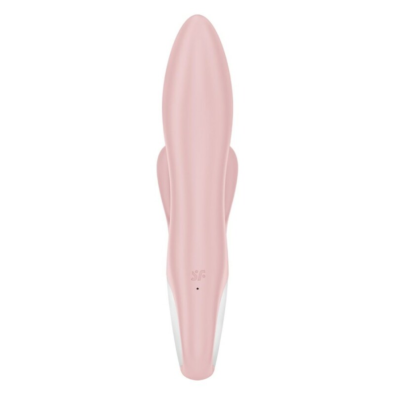 Вібратор-кролик Satisfyer Air Pump Bunny рожевий, 21 х 4 см - Зображення 4