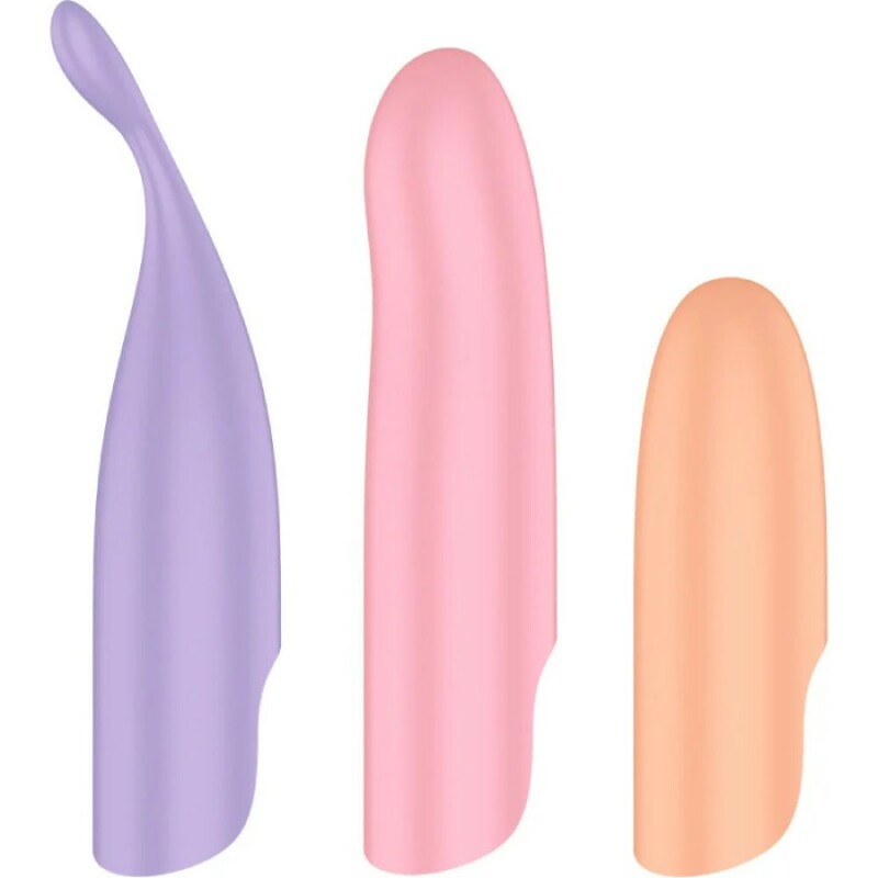 Вібратор Satisfyer Playful Four з 4 насадками, різнокольорові, 17 х 3.4 см - Изображение 5