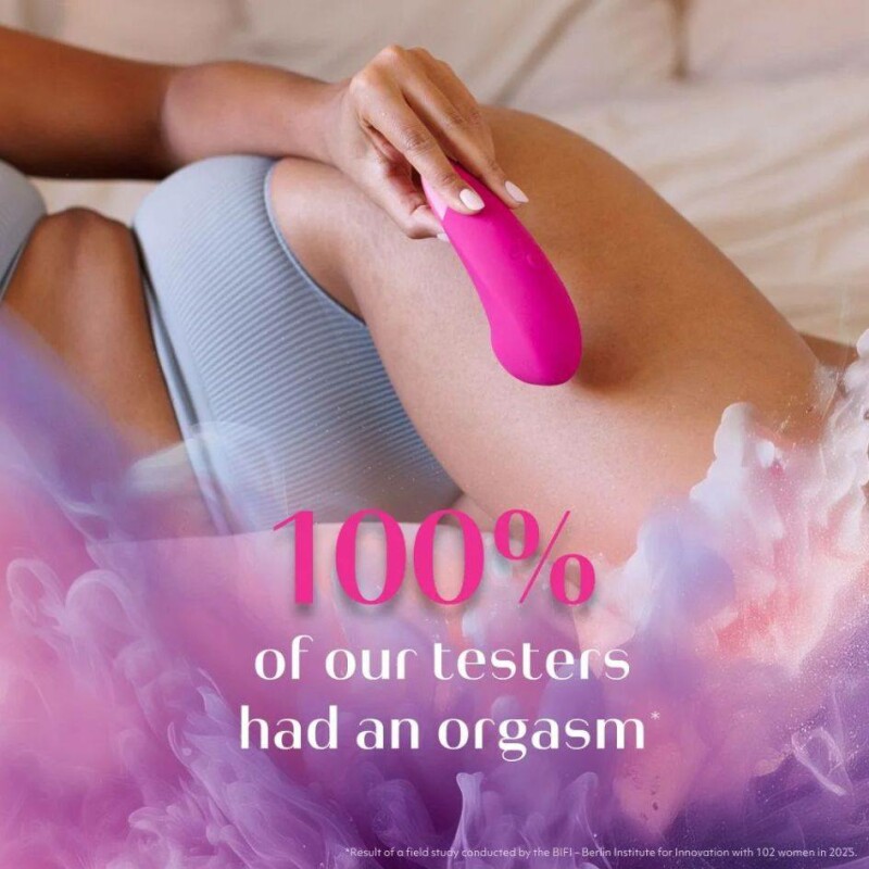 Кліторальний стимулятор 2 в 1 Womanizer Enhance Pink вакуумна стимуляція та вібрація, рожевий - Изображение 7