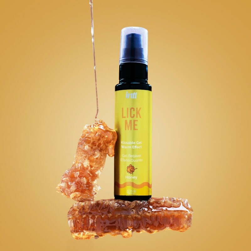 Їстівний лубрикант з ефектом тепла INTT Lick Me Honey зі смаком меду, 50 мл - Изображение 8