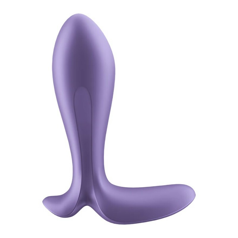 Анальний вібратор Satisfyer Intensity Plug з додатком, фіолетовий, 11.3 х 5 см - Зображення 1