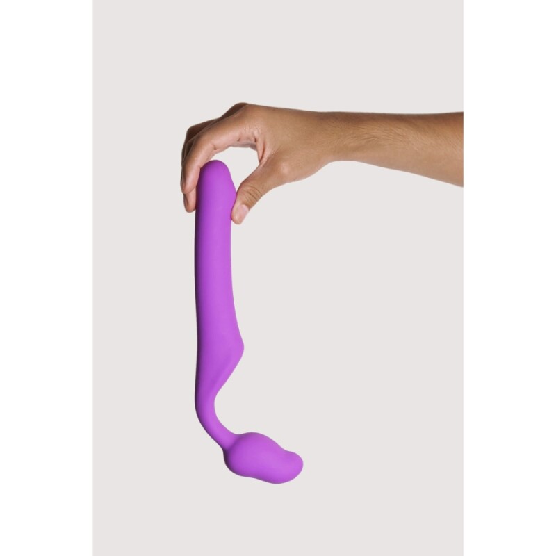 Страпон безремневий Adrien Lastic Queens M гнучкий, фіолетовий, 16 х 4.1 см - Зображення 2