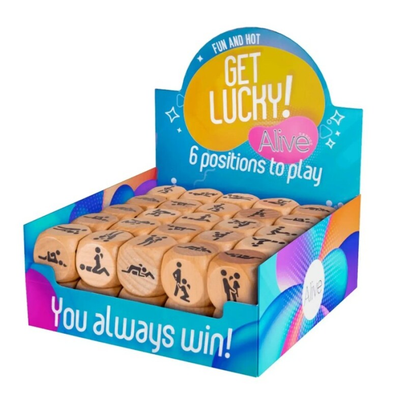 Ігровий кубик Alive Get Lucky Dice із шістьма позиціями Камасутри, дерев'яний, 1 шт - Изображение 2
