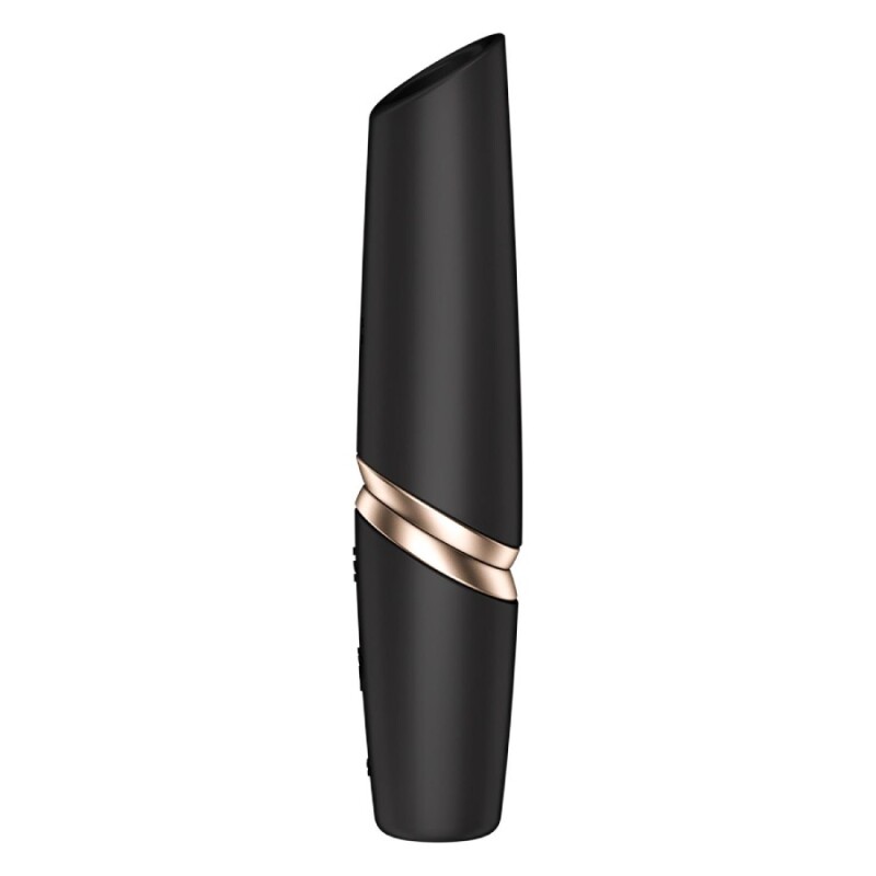 Вакуумний стимулятор клітора Satisfyer Perfect Kiss безконтактний, чорний, 12 х 2.4 см - Зображення 2