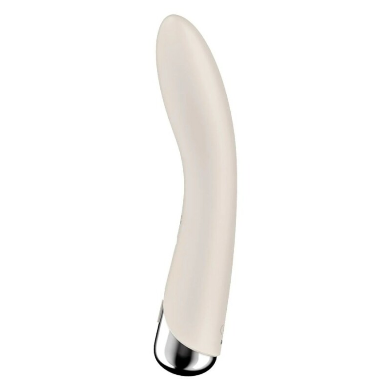 Вібратор для точки G Satisfyer Spinning Vibe 1 з ротацією, бежевий, 17.5 х 3.5 см - Зображення 3